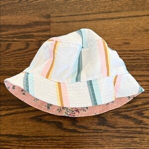 Billabong Reversible Striped and Floral Kids Bucket Hat